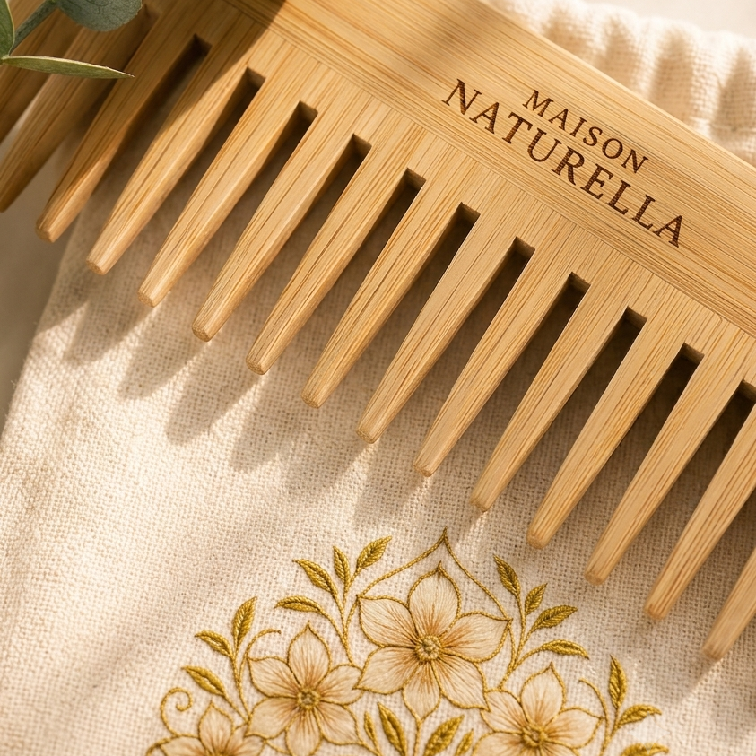 Bamboo Comb - With Maison Naturella’s bag