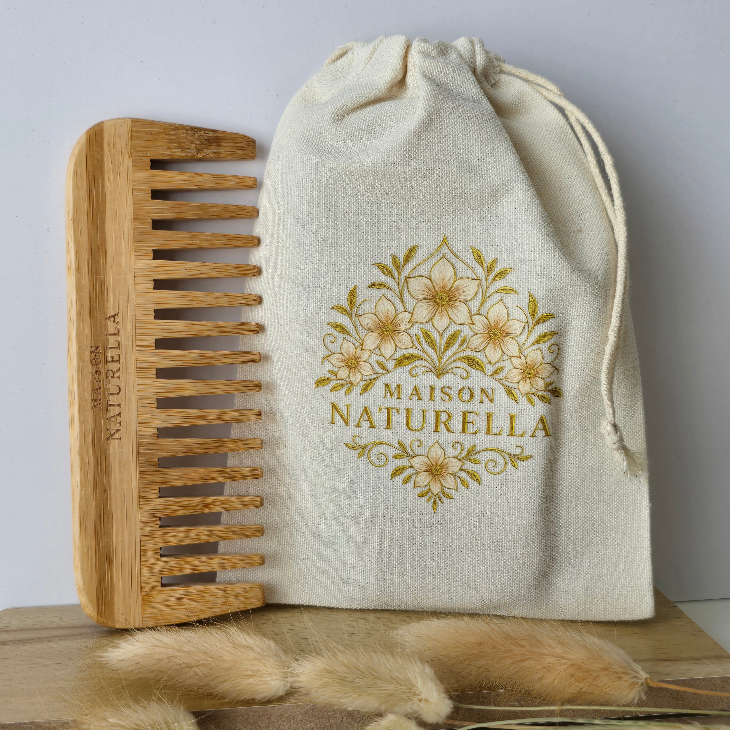 Bamboo Comb - With Maison Naturella’s bag