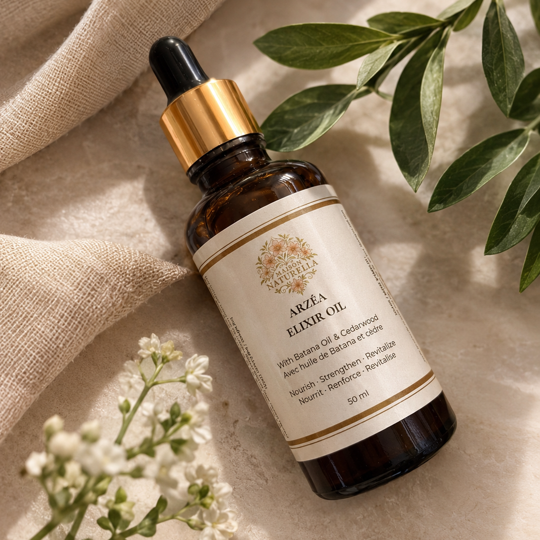 Elixir Duo - Sandalwood Massaging Comb and Elixir Oil